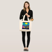 Abstrakt Art Bag Jumbo Stoffbeutel (Vorderseite (Model))