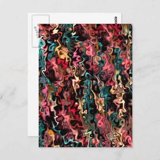 Abstrakt Art Big Goals Postkarte (Vorne/Hinten)