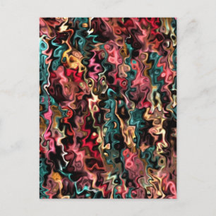 Abstrakt Art Big Goals Postkarte