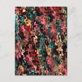 Abstrakt Art Big Goals Postkarte (Vorderseite)