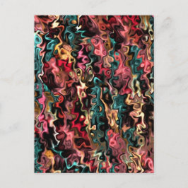 Abstrakt Art Big Goals Postkarte