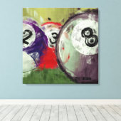 Abstrakt Art Billiards Leinwanddruck (Insitu (Holzboden))
