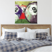 Abstrakt Art Billiards Leinwanddruck (Insitu (Schlafzimmer))