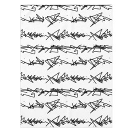 Abstrakt Art Black and White Minimalismus Tischdecke