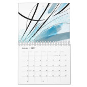 Abstrakt Art Black Line Modern Artwork Color Kalender (Jan 2027)
