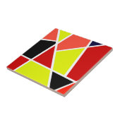 Abstrakt Art Black Yellow Coral Minimalismus Fliese (Seite)