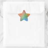 Abstrakt Art Blank Moderne Elegante Vorlage Stern-Aufkleber (Tasche)