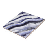 Abstrakt Art Blue Gray Moderne Fliese (Seite)