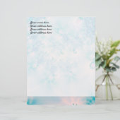 Abstrakt Art Blue Mediation Briefbogen (Stehend Vorderseite)