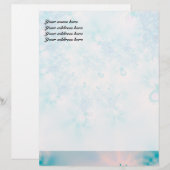 Abstrakt Art Blue Mediation Briefbogen (Vorne/Hinten)