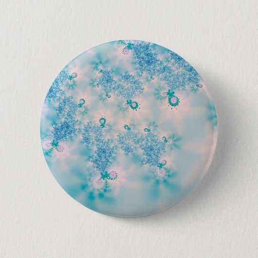 Abstrakt Art Blue Mediation Button (Vorderseite)