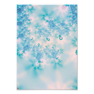Abstrakt Art Blue Mediation Fotodruck