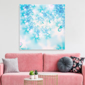Abstrakt Art Blue Mediation Leinwanddruck (Insitu (Wohnzimmer))