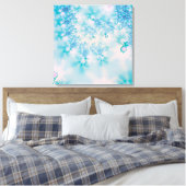 Abstrakt Art Blue Mediation Leinwanddruck (Insitu (Schlafzimmer))