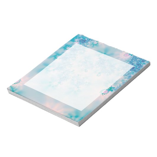 Abstrakt Art Blue Mediation Notizblock (Rotiert)