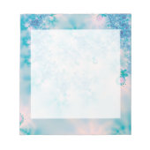 Abstrakt Art Blue Mediation Notizblock (Vorderseite)