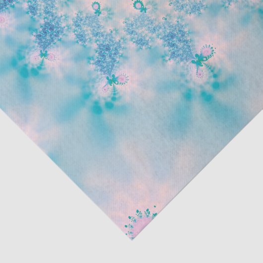 Abstrakt Art Blue Mediation Seidenpapier (Ausschnitt)