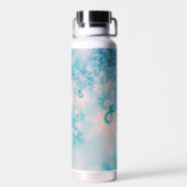 Abstrakt Art Blue Mediation Trinkflasche (Rückseite)