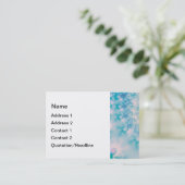 Abstrakt Art Blue Mediation Visitenkarte (Stehend Vorderseite)