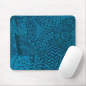 Abstrakt Art Blue Pattern Mousepad (Mit Mouse)