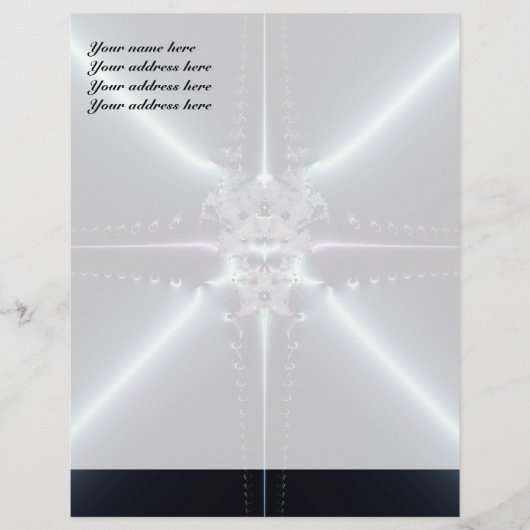 Abstrakt Art Blue Star Briefkopf (Vorderseite)