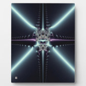 Abstrakt Art Blue Star Fotoplatte (Vorderseite)