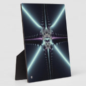 Abstrakt Art Blue Star Fotoplatte (Seite)