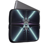 Abstrakt Art Blue Star Laptopschutzhülle (Vorne Rechts)