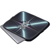 Abstrakt Art Blue Star Laptopschutzhülle (Vorne Knopf)
