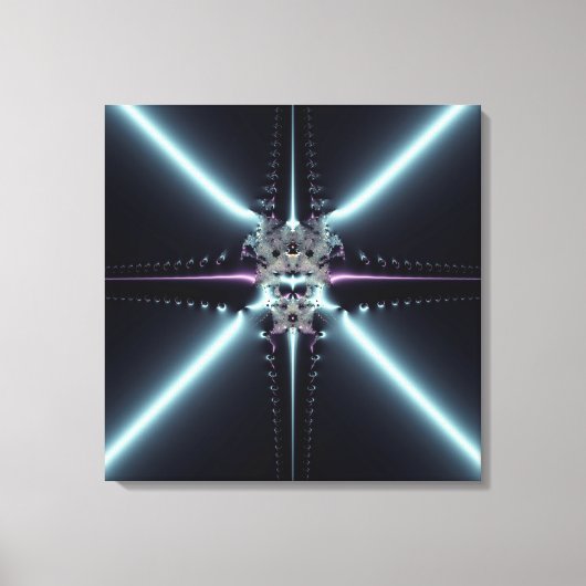 Abstrakt Art Blue Star Leinwanddruck (Vorderseite)