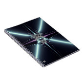 Abstrakt Art Blue Star Notizblock (Rechte Seite)