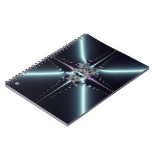 Abstrakt Art Blue Star Notizblock