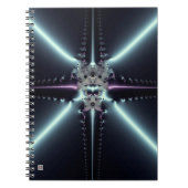 Abstrakt Art Blue Star Notizblock (Vorderseite)