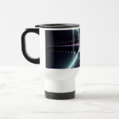 Abstrakt Art Blue Star Reisebecher (Links)