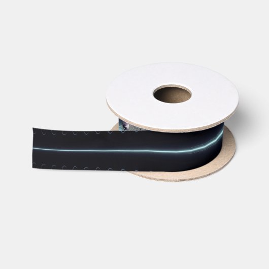 Abstrakt Art Blue Star Satinband (Spule)