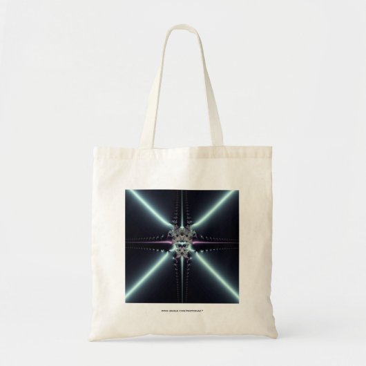 Abstrakt Art Blue Star Tragetasche (Vorne)