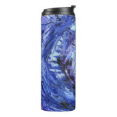 Abstrakt Art Blue Thermosbecher (Nach links gedreht)