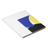Abstrakt Art Blue Yellow Notizblock (angewinkelt)