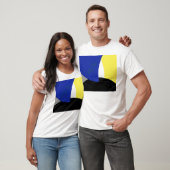 Abstrakt Art Blue Yellow T-Shirt (Unisex)
