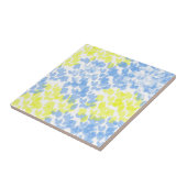 Abstrakt Art Blue Yellow White Minimal Fliese (Seite)