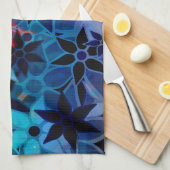 Abstrakt Art Blume Muster #2 Handtuch (Viertel Falte)