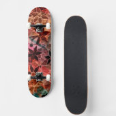 Abstrakt Art Blume Muster 3 Skateboard (Vorne)