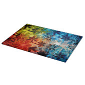 Abstrakt Art Blume Muster #4 Schneidebrett (Ecke)