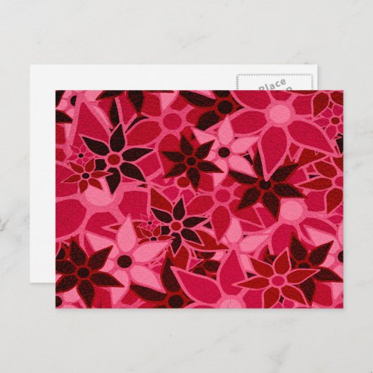 Abstrakt Art Blume Muster #5 Postkarte (Vorne/Hinten)