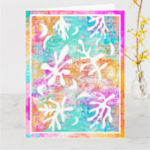 Abstrakt Art Boho Matisse Botanische Formen Karte (Gelbe Blume)