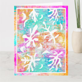 Abstrakt Art Boho Matisse Botanische Formen Karte
