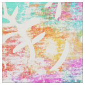 Abstrakt Art Boho Matisse Botanische Formen Stoff (Nahaufnahme)