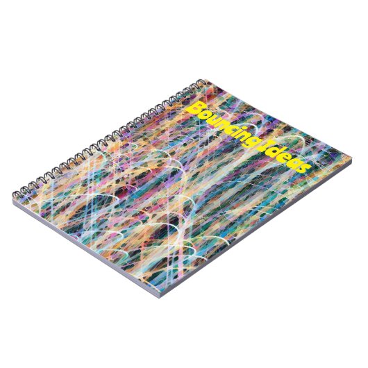 Abstrakt Art Bouncing Ideenjournal Notizblock (Linke Seite)