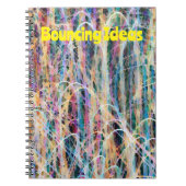 Abstrakt Art Bouncing Ideenjournal Notizblock (Vorderseite)