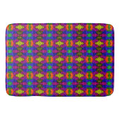 Abstrakt Art Bright Pattern Badematte (Vorderseite)